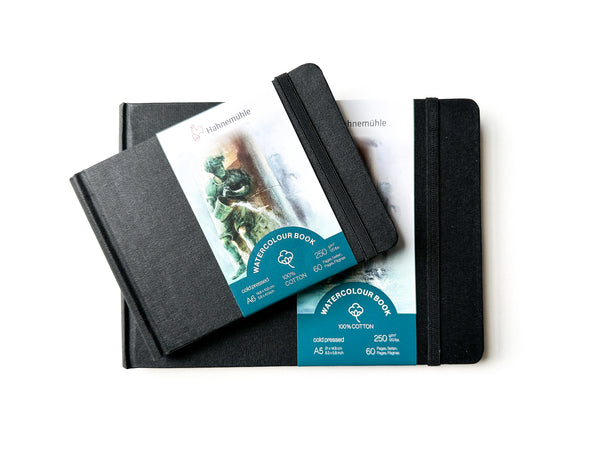 Mini-Sketchbook by Hahnemühle, Alpha Cellulose Paper, 65lb/140gsm –  Greenleaf & Blueberry