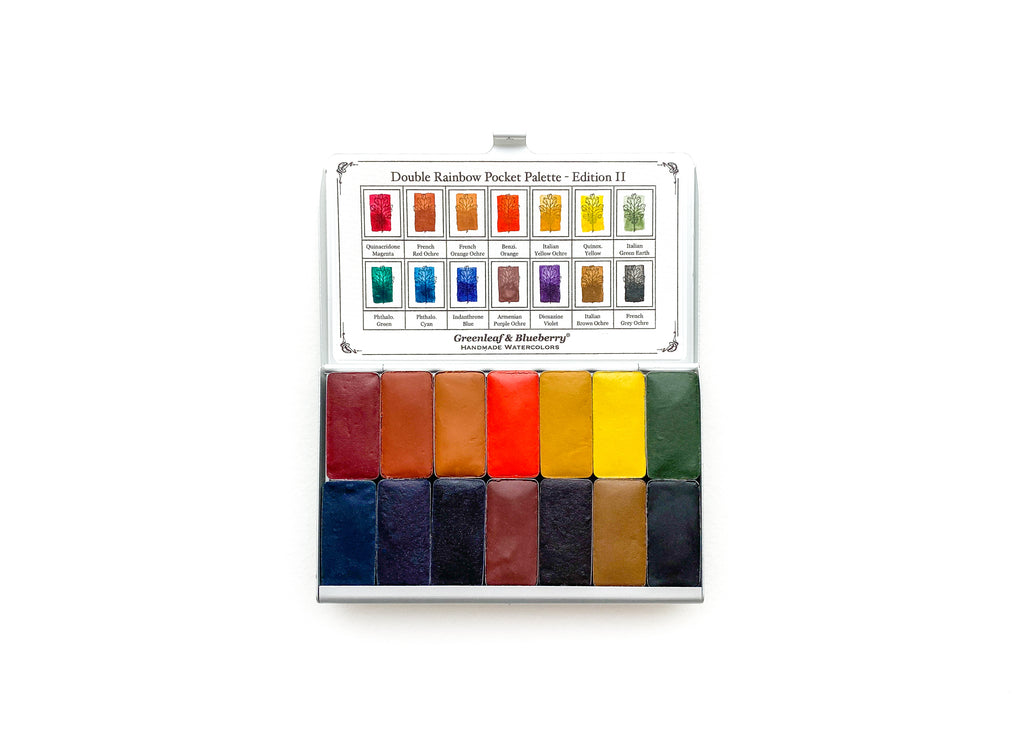 Double Rainbow Pocket Palette - Edition II (Quarter-Pans)