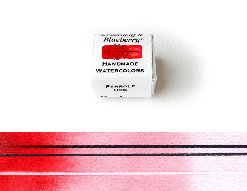 Pyrrole Red Watercolor Paint, Half-Pan, LR