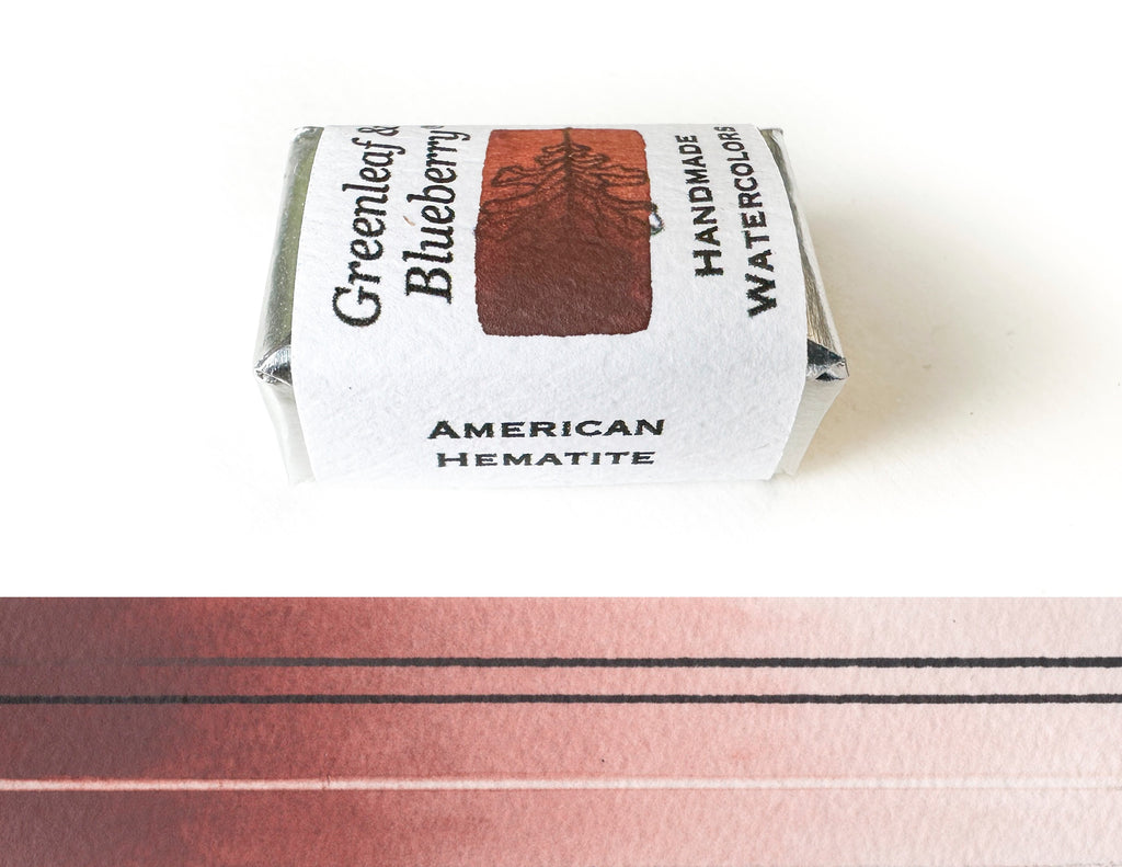 American Hematite Watercolor Paint, Full Pan, ML