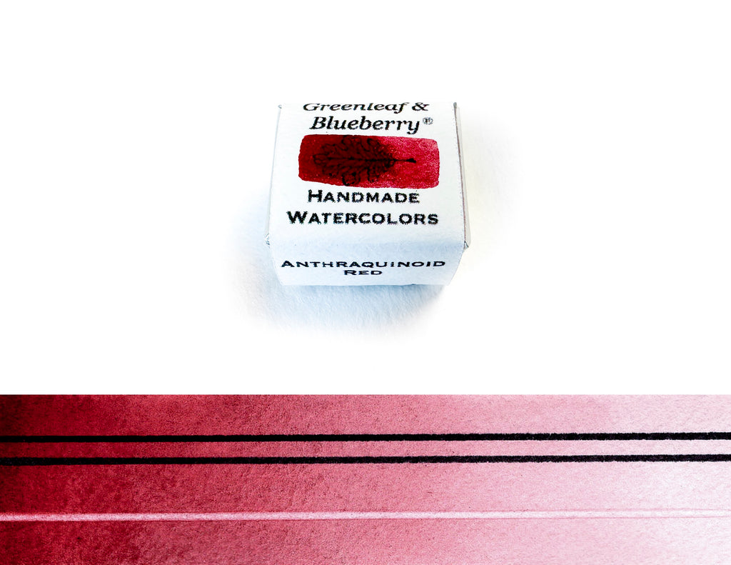 Anthraquinoid Red Watercolor Paint, Half-Pan, New!