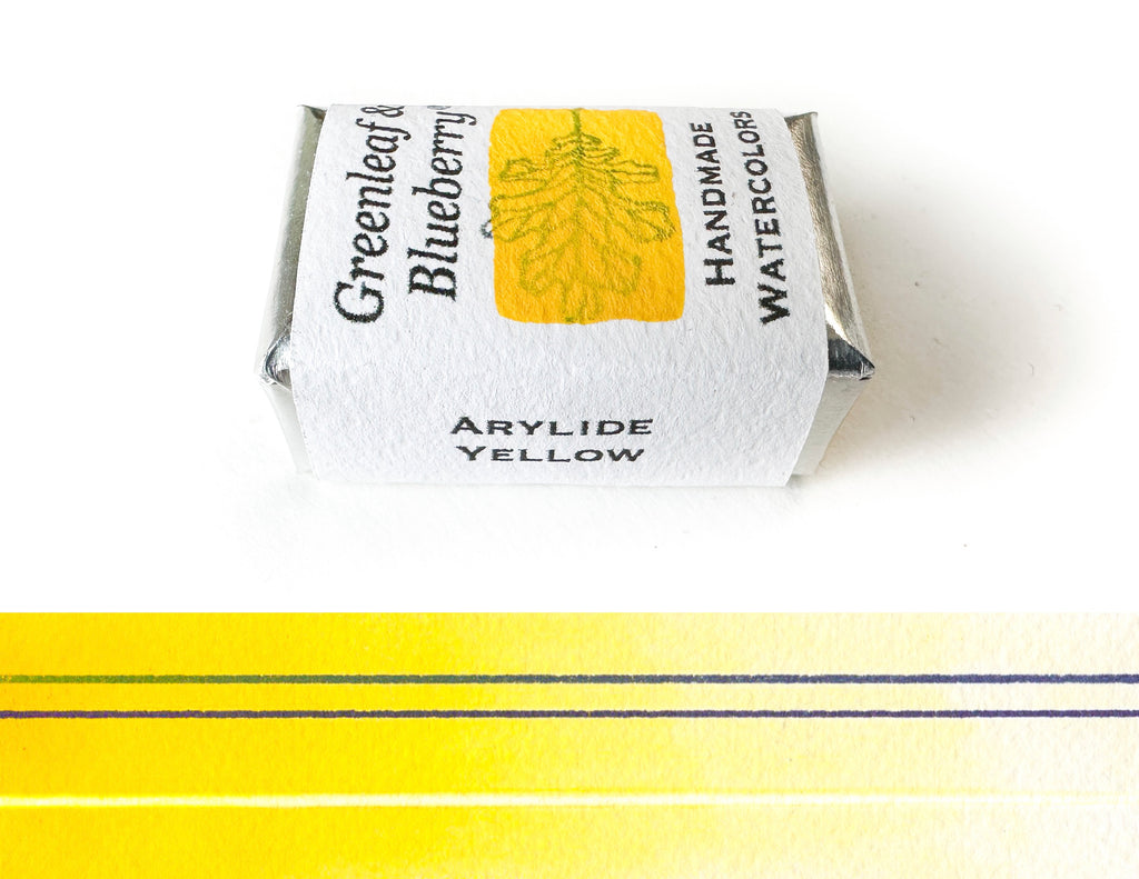 Arylide Yellow Watercolor Paint, Full Pan, ML