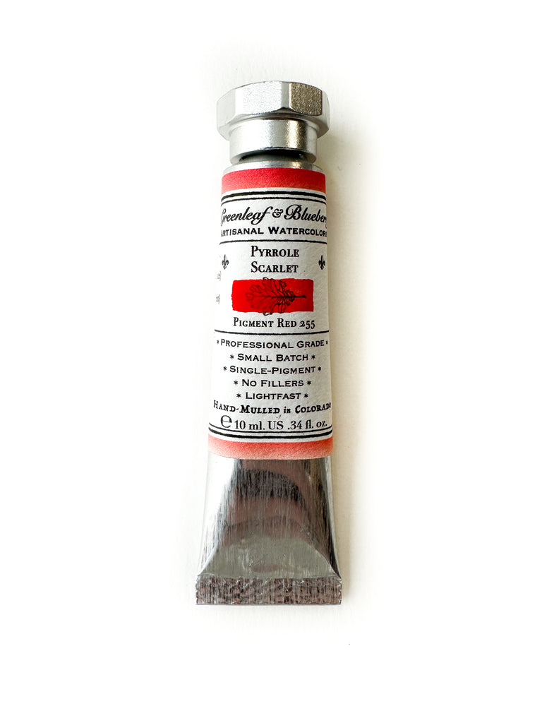 Pyrrole Scarlet Watercolor Paint, 10ml Tube