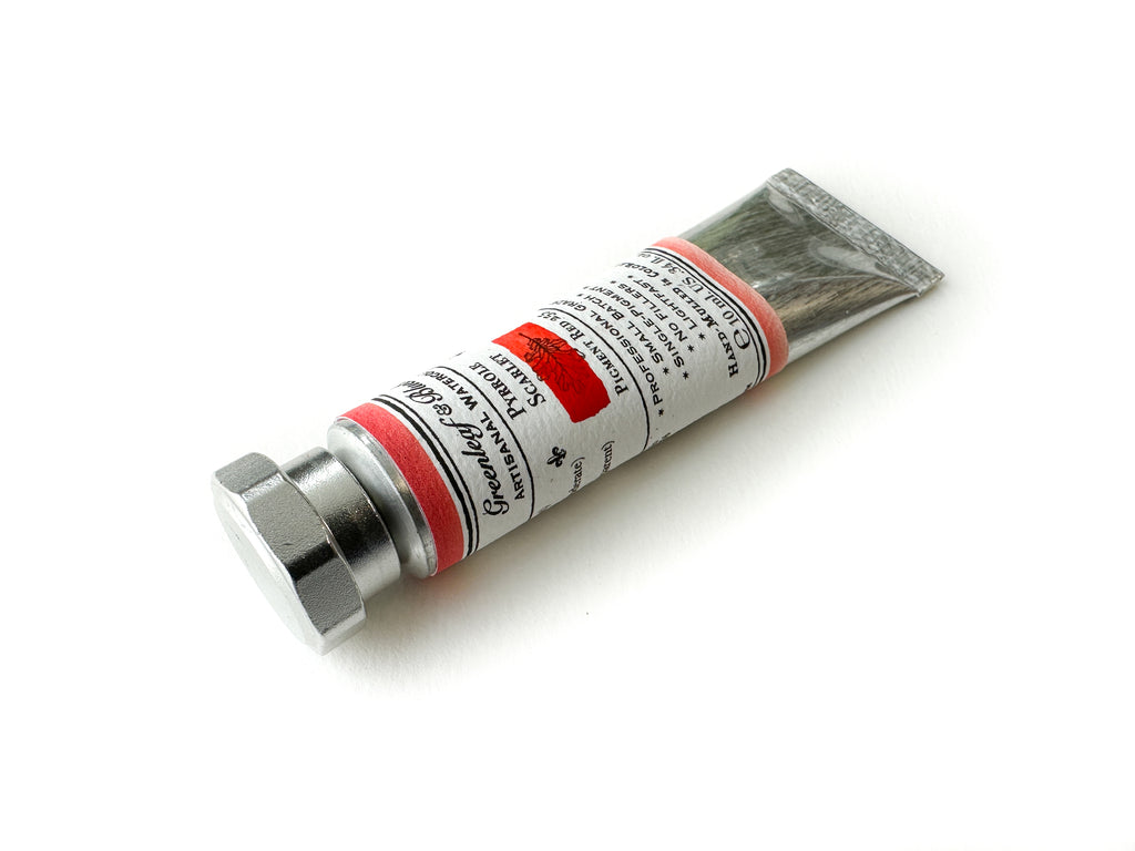 Pyrrole Scarlet Watercolor Paint, 10ml Tube