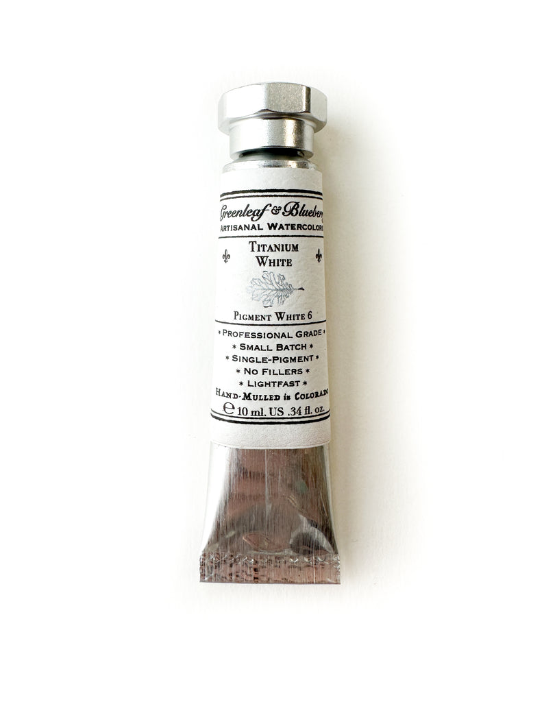 Titanium White Watercolor Paint, 10ml Tube