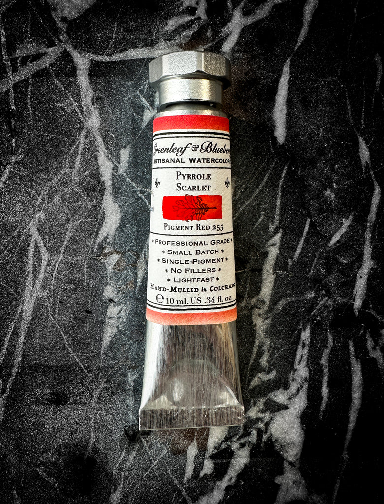 Pyrrole Scarlet Watercolor Paint, 10ml Tube