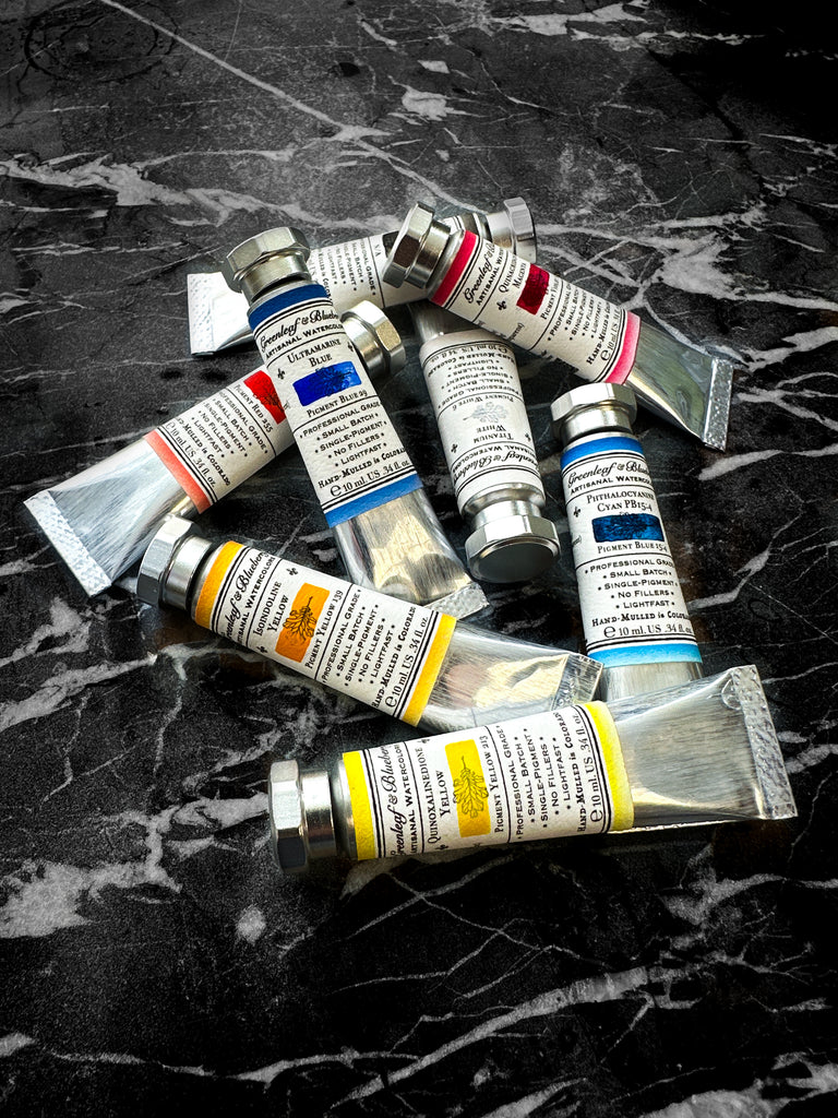 Complete Split Primary+ 8-Color Watercolor Tube Box Set, 10ml Tubes