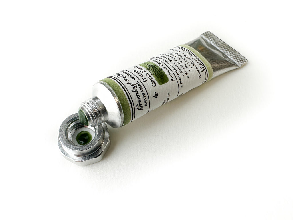Italian Green Earth Watercolor Paint, Tube, 10ml