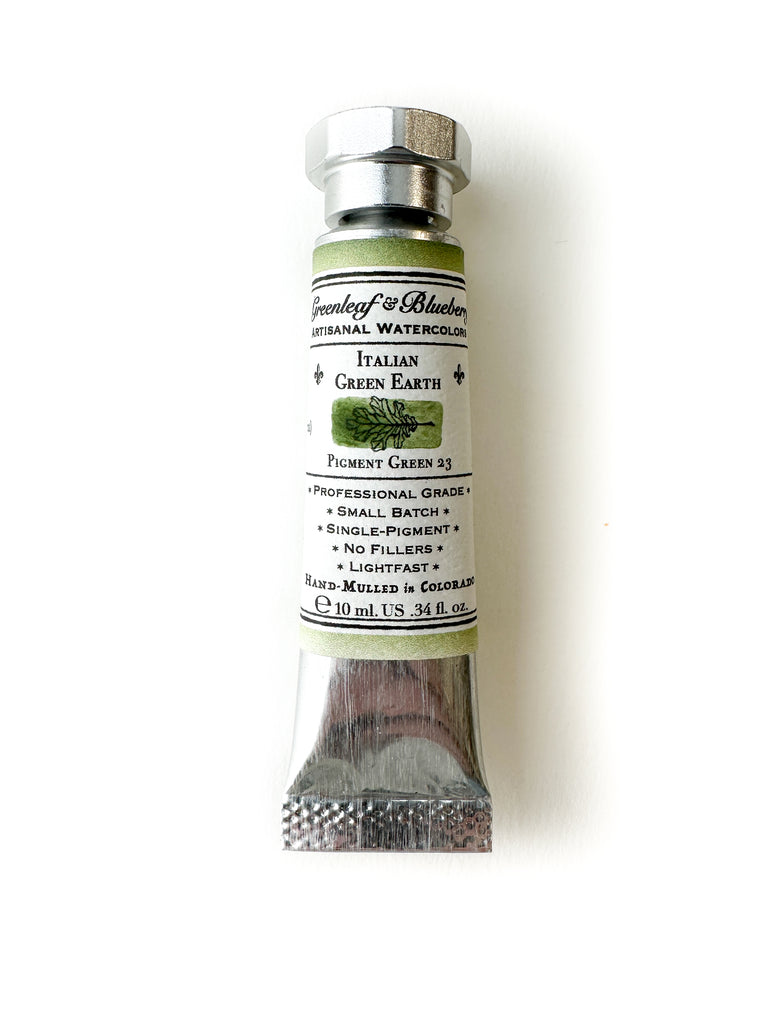 Italian Green Earth Watercolor Paint, Tube, 10ml