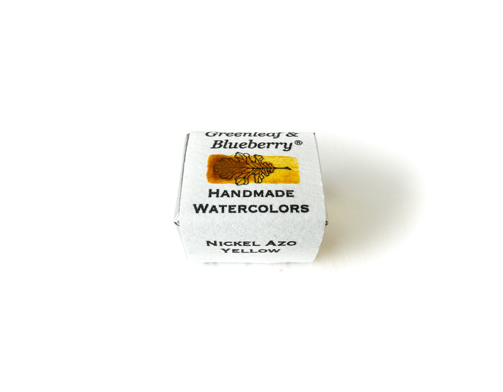Nickel Azo Yellow Watercolor Paint, Half-Pan, New!