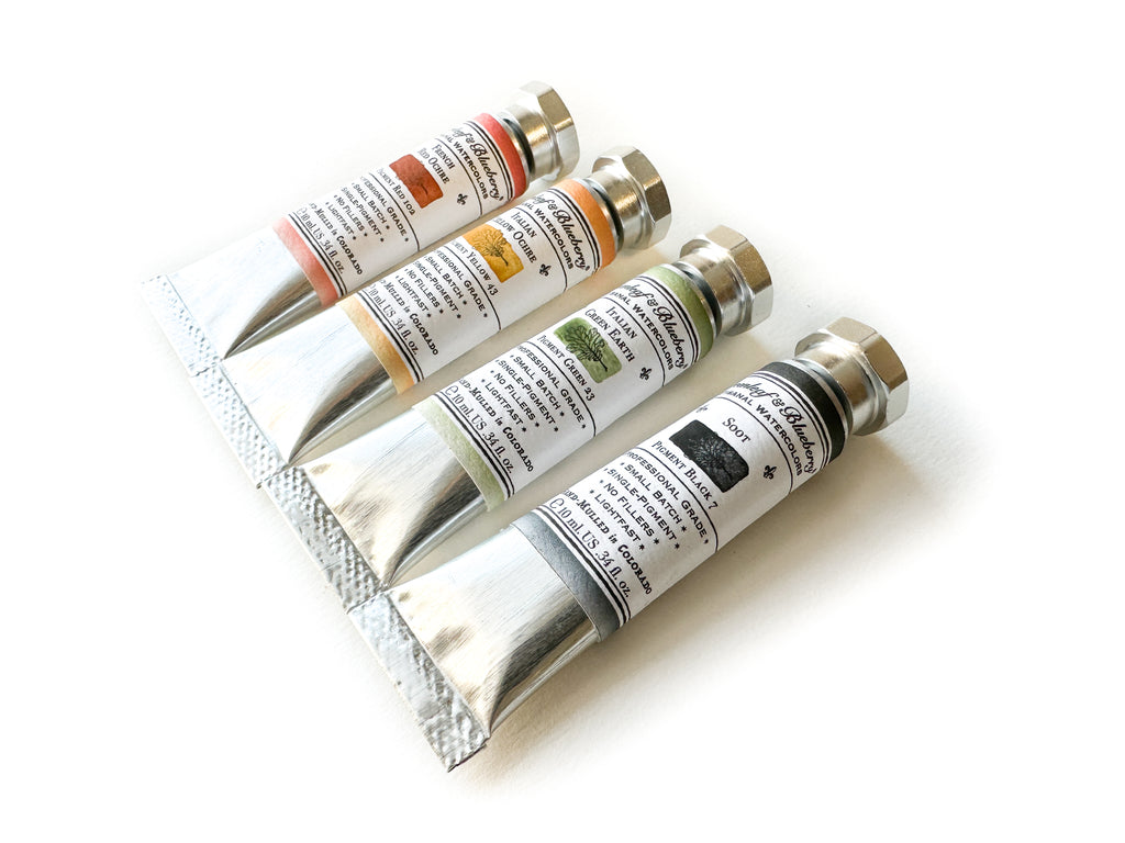 Autumn Colors Four Watercolor Tube Box Set, 10ml Tubes