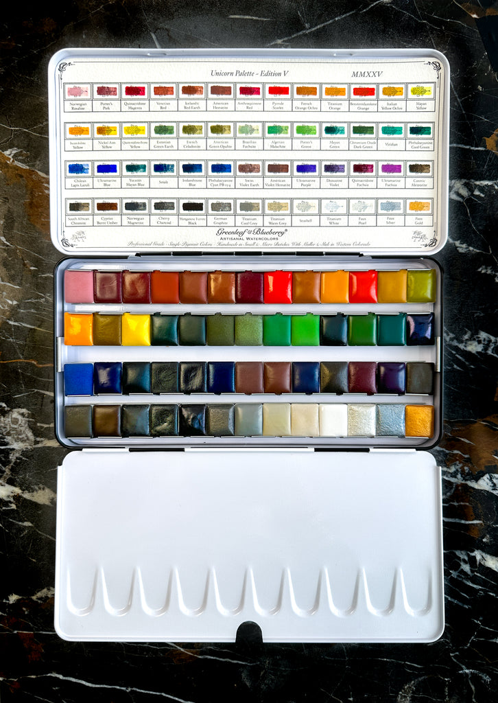Unicorn Palette, Edition V, 2025 Release, Half-Pans