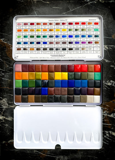 Different Sizes & Types of Watercolor Pans – Greenleaf & Blueberry