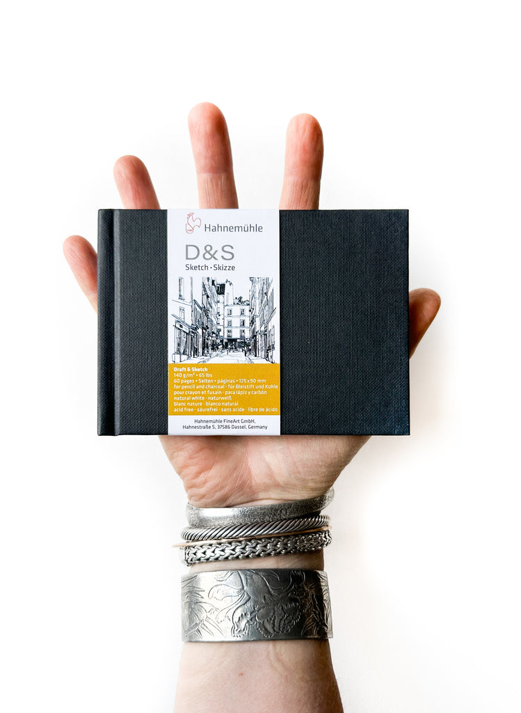 Mini-Sketchbook by Hahnemühle, Alpha Cellulose Paper, 65lb/140gsm –  Greenleaf & Blueberry