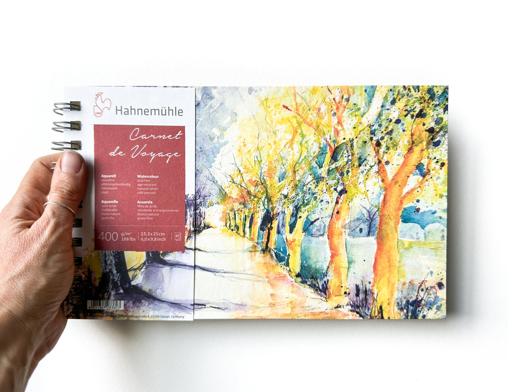 Watercolor Sketchbook by Hahnemühle, Alpha Cellulose Paper, Spiral Bound, 188lb/400gsm