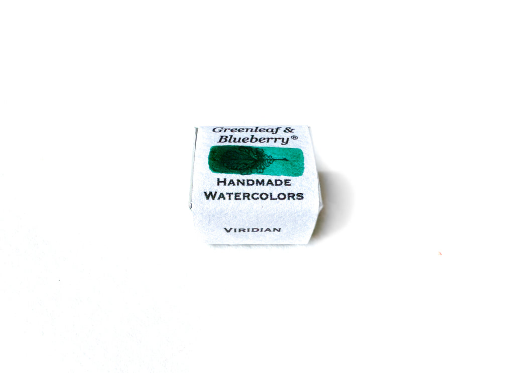 Viridian Watercolor Paint, Half-Pan, New!