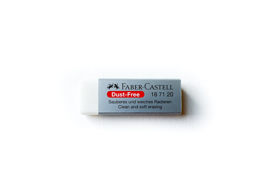 Mono White Plastic Eraser – Greenleaf & Blueberry