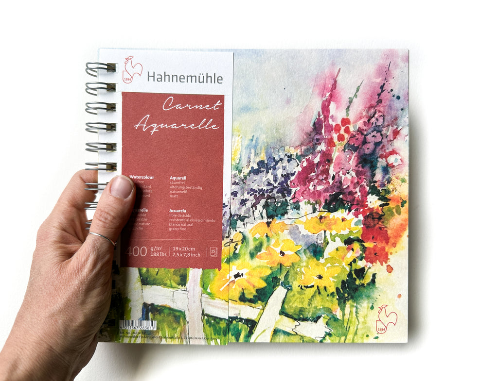 Watercolor Sketchbook by Hahnemühle, Alpha Cellulose Paper, Spiral Bound, 188lb/400gsm, Square
