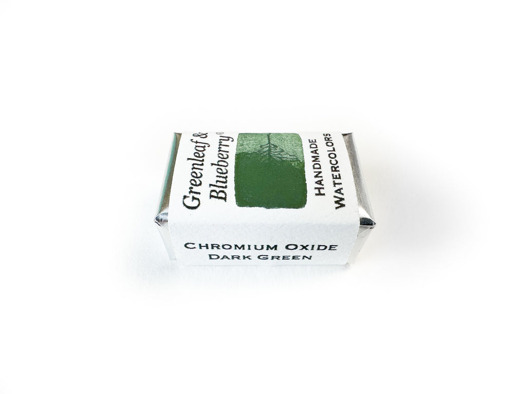 Chromium Oxide Dark Green Watercolor Paint, Full Pan, ML