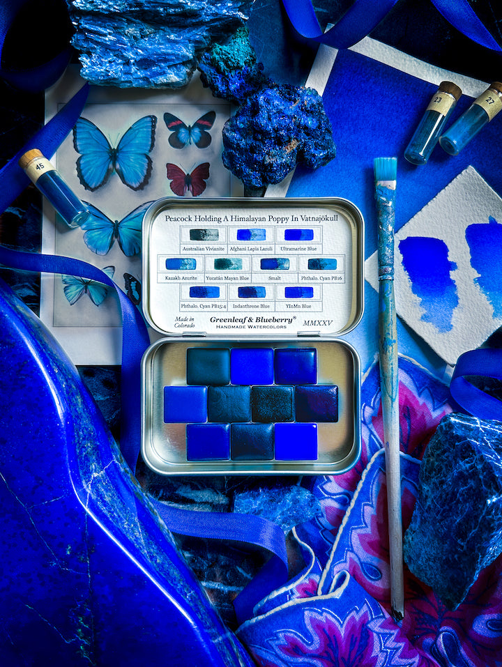 Peacock Holding A Himalayan Poppy In Vatnajökull Set - 2025, Half-Pans