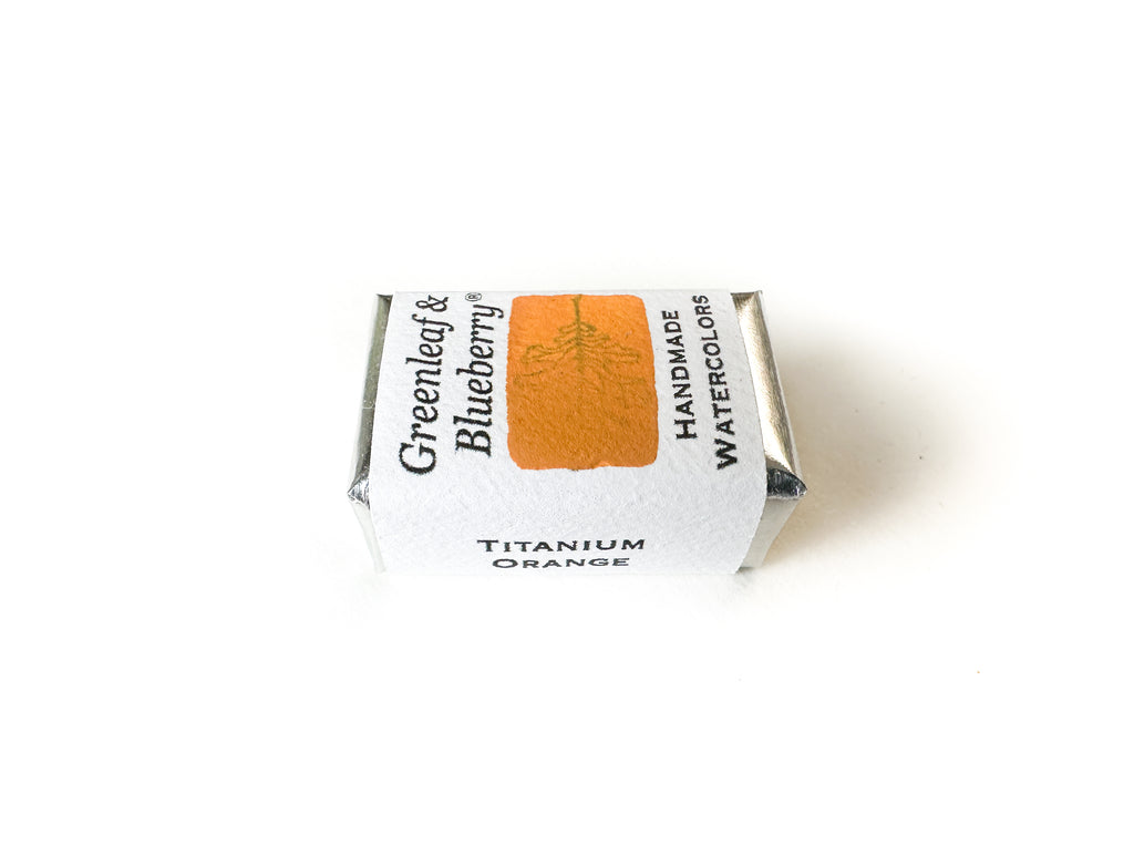 Titanium Orange Watercolor Paint, Full Pan, New!