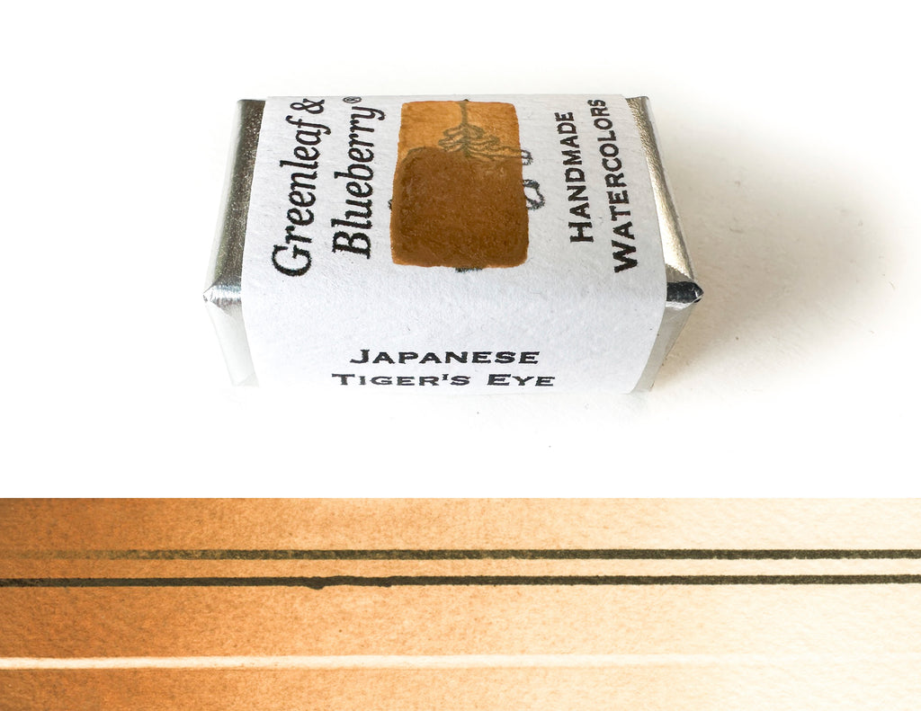 Japanese Tiger's Eye Watercolor Paint, Full Pan, ML