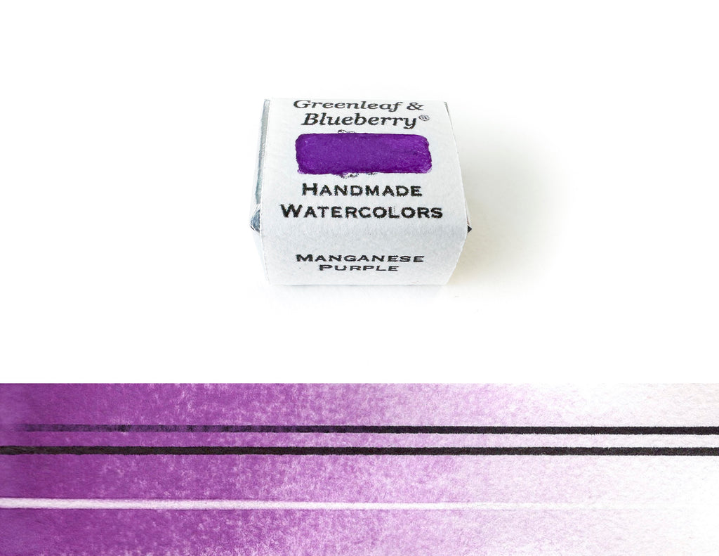 Manganese Purple Watercolor Paint, Half-Pan, New!