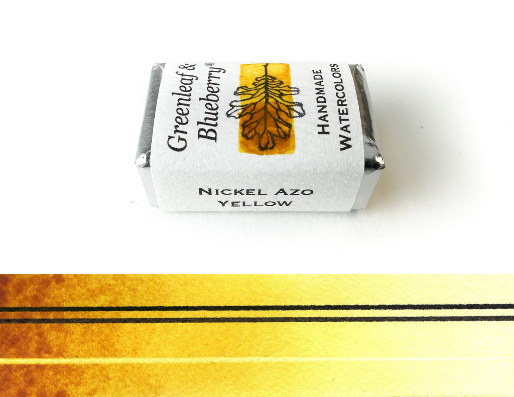 Nickel Azo Yellow Watercolor Paint, Full Pan, New!