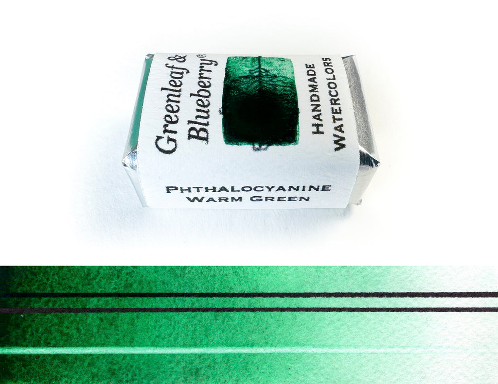 Phthalocyanine Warm Green Watercolor Paint, Full Pan, ML