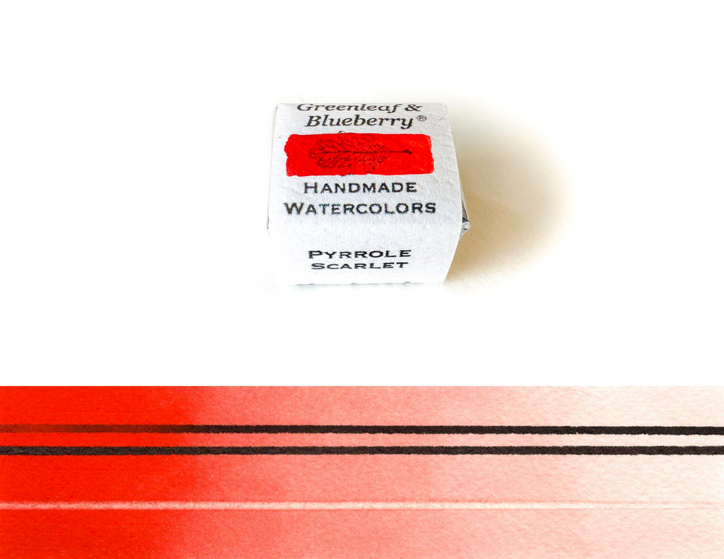 Pyrrole Scarlet Watercolor Paint, Half-Pan, New!