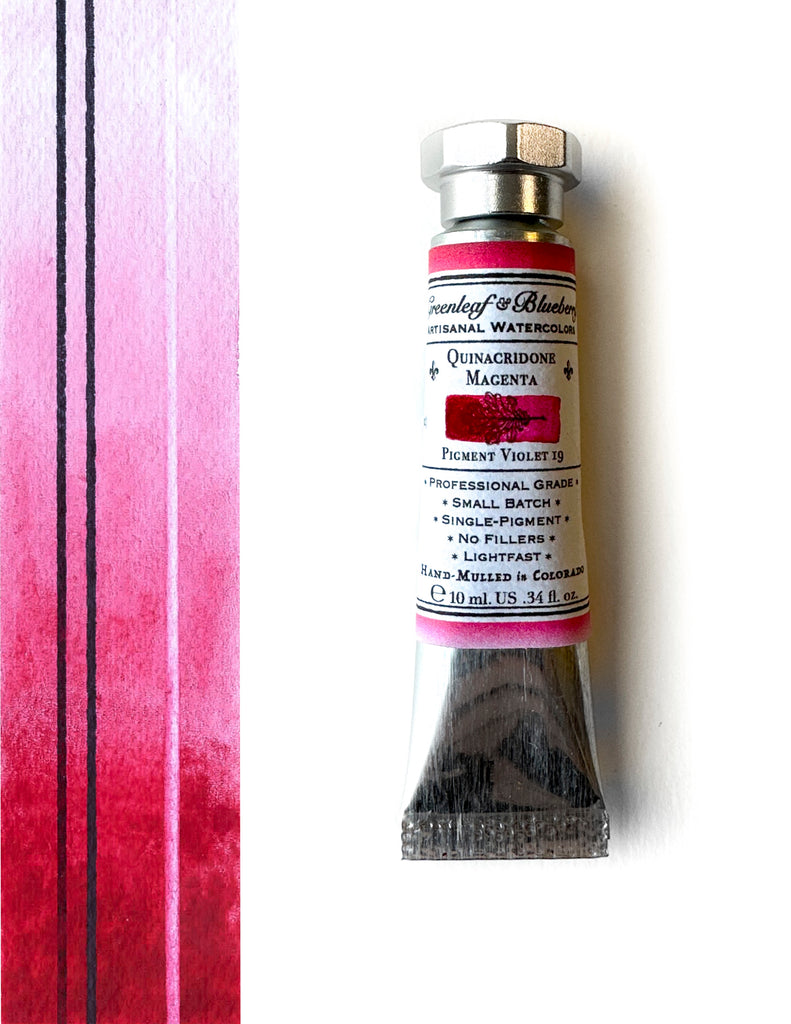 Quinacridone Magenta Watercolor Paint, 10ml Tube