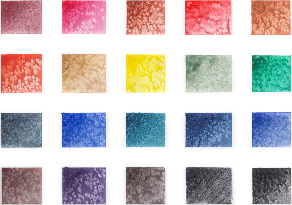 Starburst Set Watercolor Palette, Half-Pans