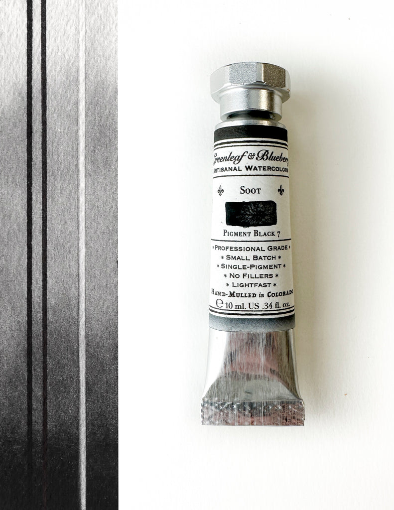 Soot Watercolor Paint, Tube, 10ml