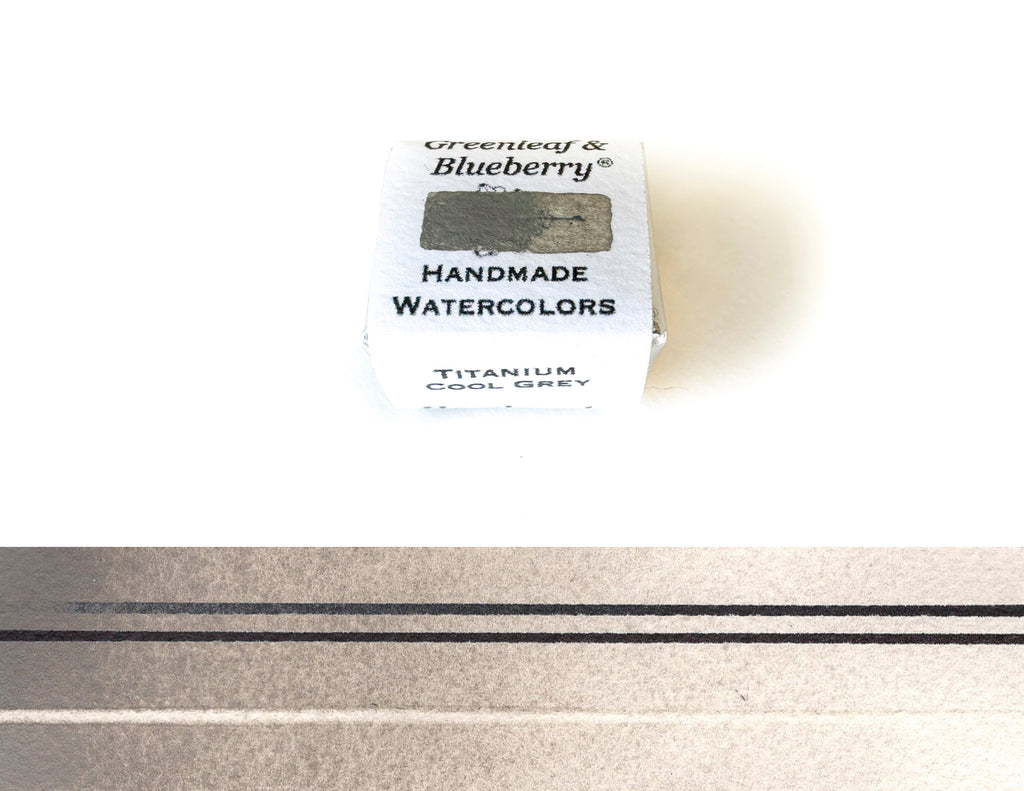 Titanium Cool Grey Watercolor Paint, Half-Pan, New!