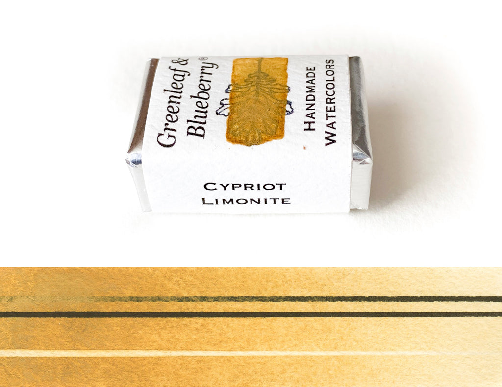 Cypriot Limonite Watercolor Paint, Full Pan
