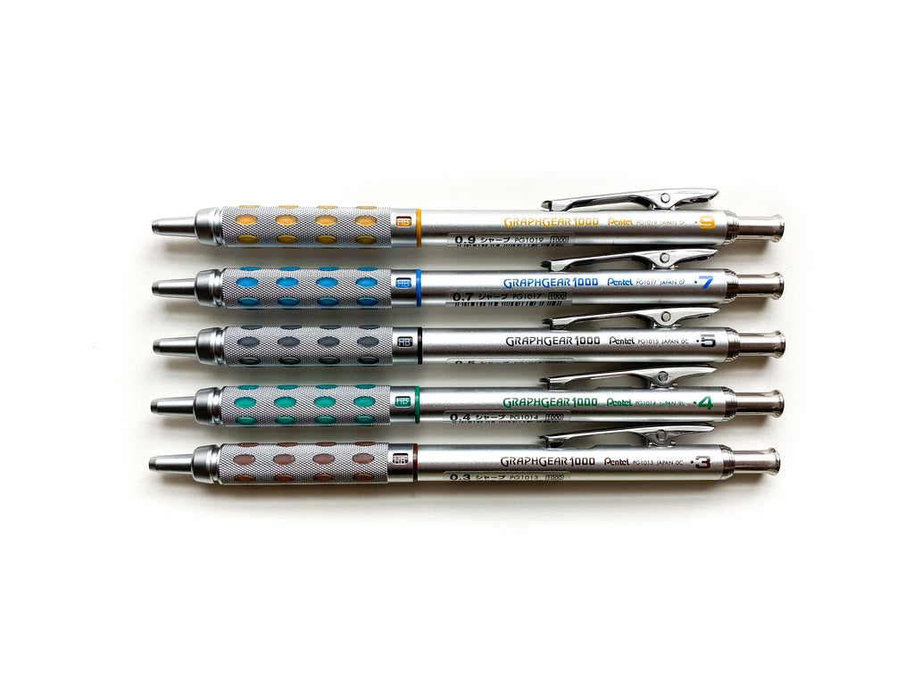 Graphgear 1000 Mechanical Pencil - Various Sizes – Greenleaf & Blueberry