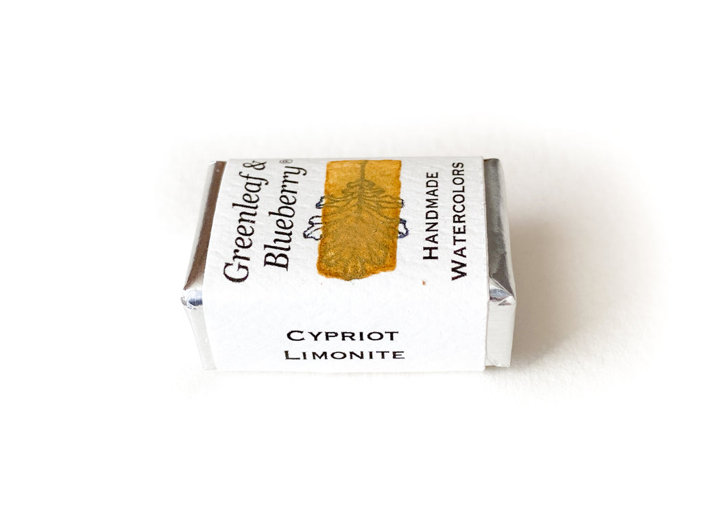 Cypriot Limonite Watercolor Paint, Full Pan