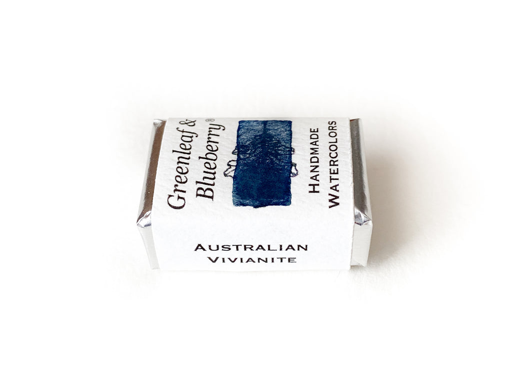 Australian Vivianite Watercolor Paint, Full Pan