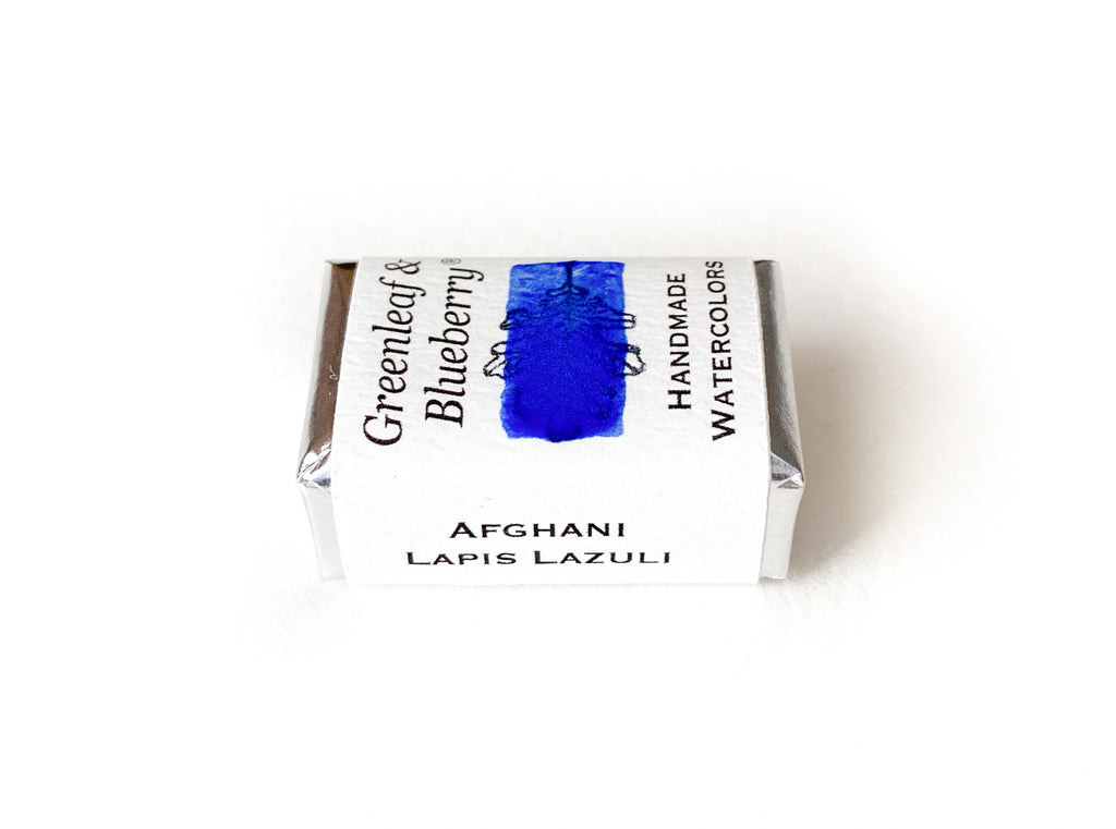 Afghani Lapis Lazuli Watercolor Paint, Full Pan