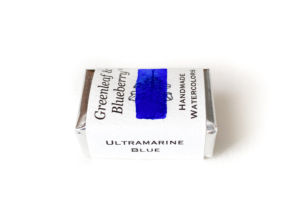 Ultramarine Blue Watercolor Paint, Full Pan