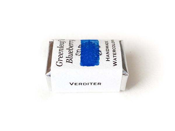 Vertider Color Verditer Watercolor Paint, Full Pan, R – Greenleaf & Blueberry