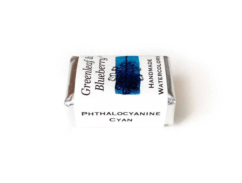 Phthalocyanine Cyan Watercolor Paint, Full Pan