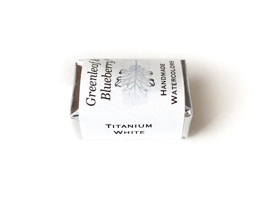 Titanium White Watercolor Paint, Full Pan