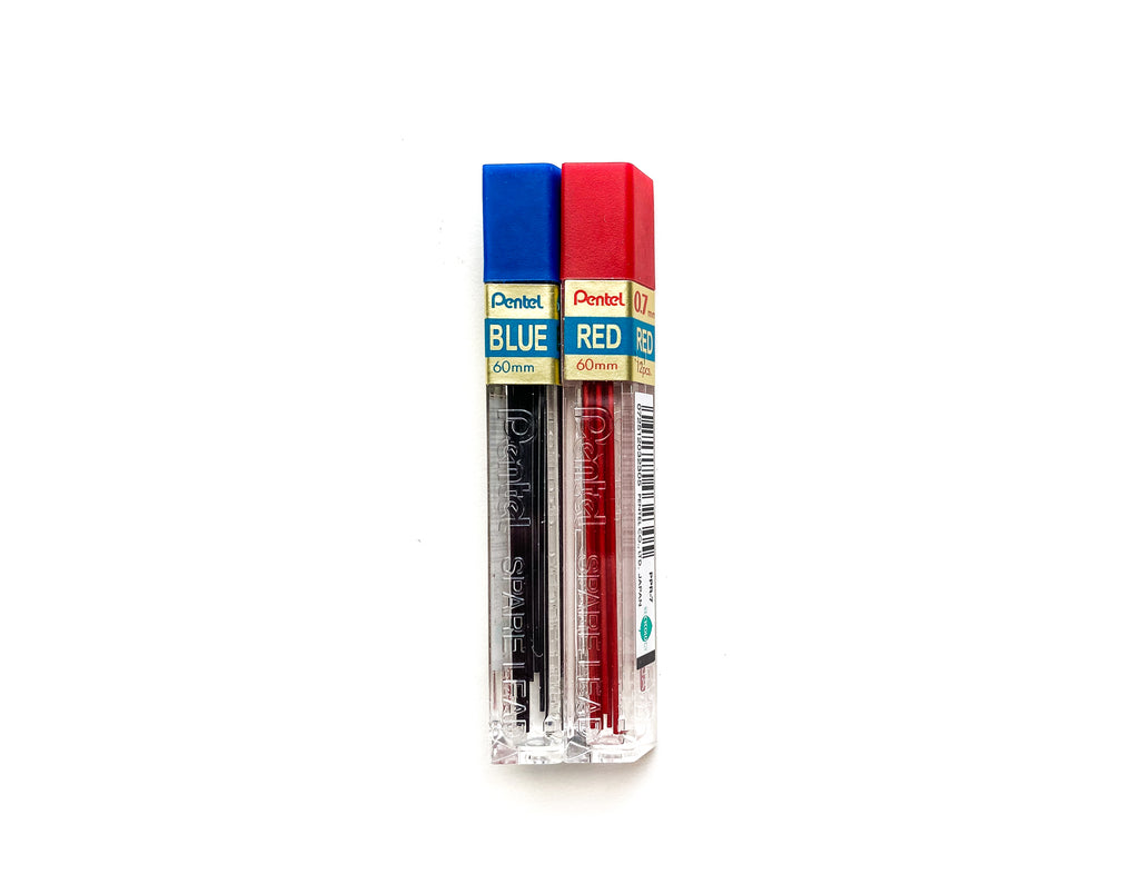 Blue/Red Refill Leads for Mechanical Pencil - Various Sizes