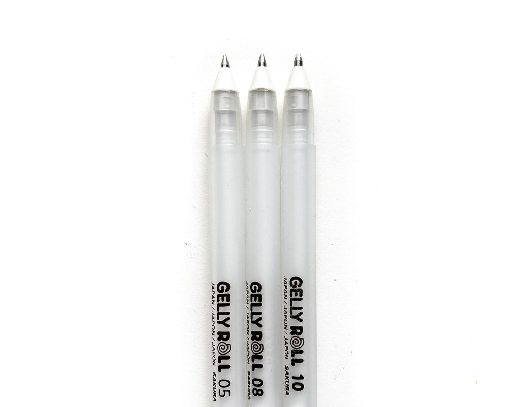 White Gel Pen - Various Sizes