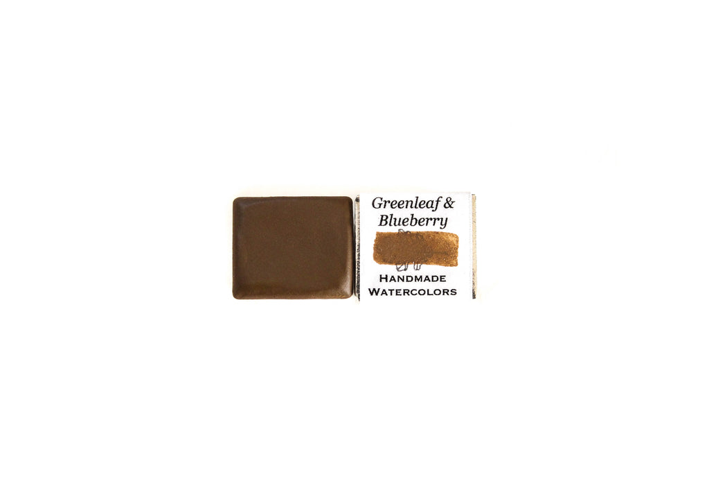 Italian Brown Ochre Watercolor Paint, Half-Pan, ML