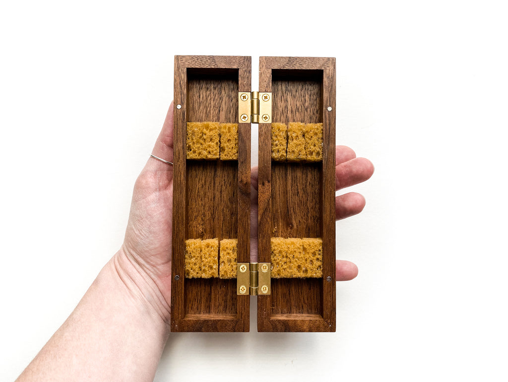 Travel Brush Box - Missouri Black Walnut (Small)