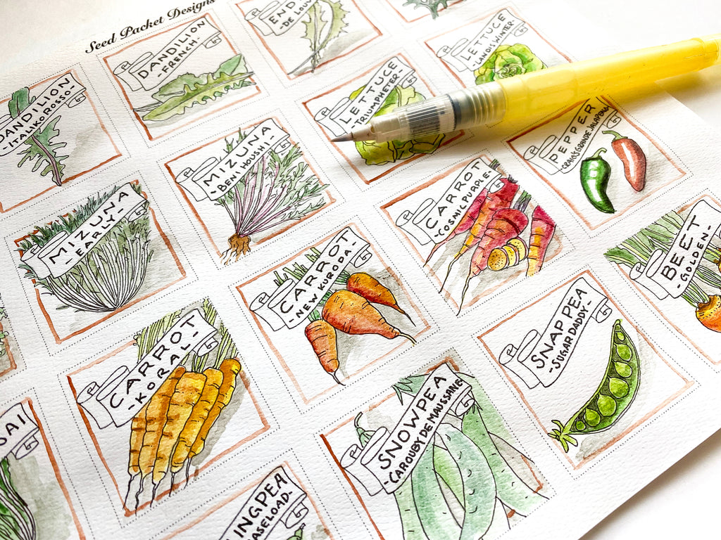 Seed Packet Paintable Project (DIGITAL DOWNLOAD ONLY)