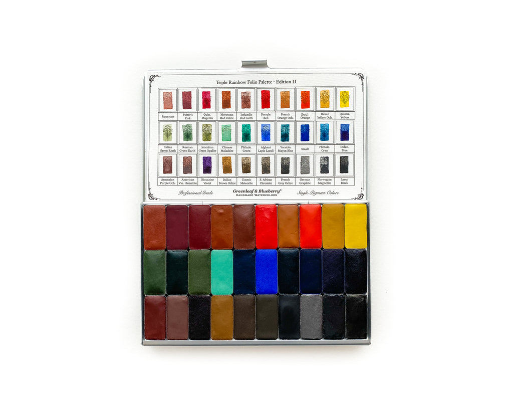 Triple Rainbow Folio Palette - Edition II (Quarter-Pans)