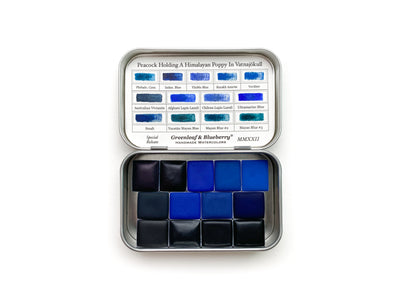 Greenleaf & Blueberry Artisanal Handmade Watercolors